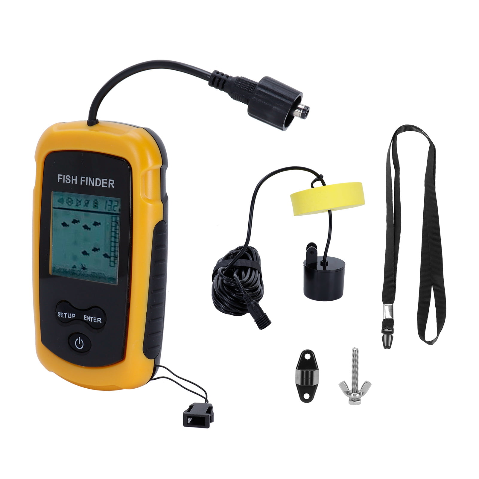 fish finder accessory HawkEye FishTrax 1C-K Paddlesport Fishfinder w/Carrying Case Ditch those factory components and upgrade your kayak with the YakAttack Fish Finder Mount 360 Degree Rotating Fishfinder Mount