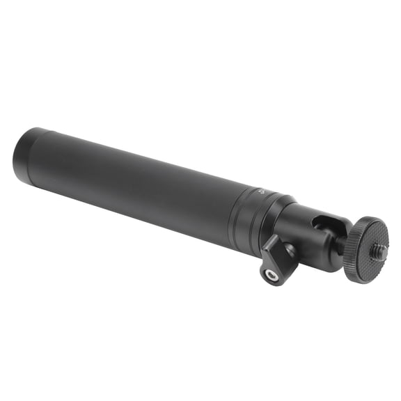 Rupoun Portable Telescopic Extension Rod Lengthen Stick, 6 Sections Aluminum Alloy Selfie Pole for Triaxial Stabilizer, Lightweight Camera Accessory, 10.24 inches / 26 cm Length, Black