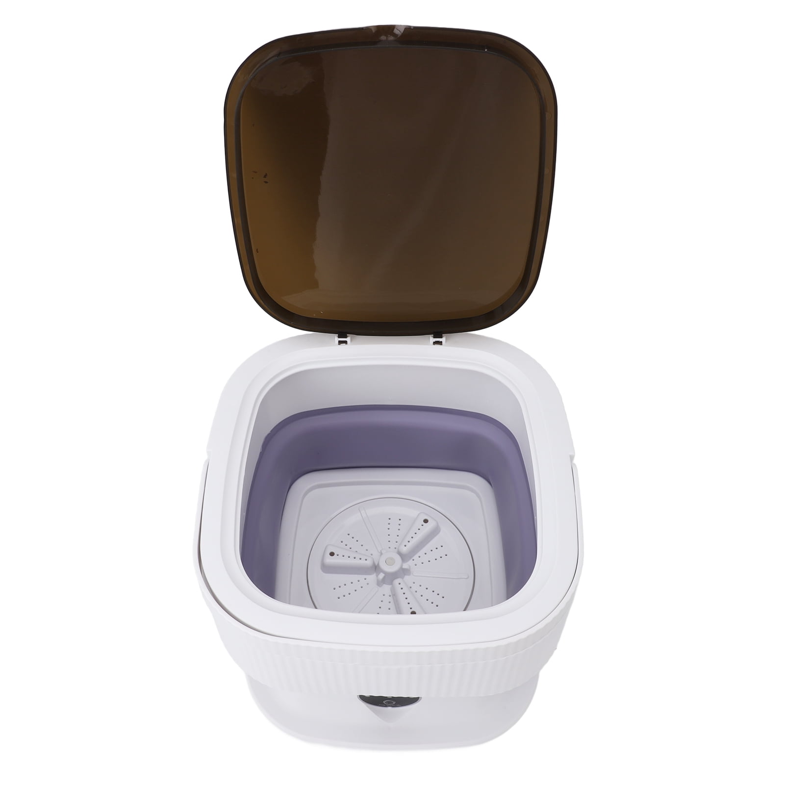 Rupoun Portable Washing Machine, 12.2 x 12.2 x 6.3 inches / 31 x 31 x 16 cm Foldable Mini Washer for Baby Clothes and Underwear, Powerful Small Laundry Combo for Travel and Apartments Purple