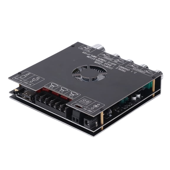Rupoun Power Amplifier Module 2.1 Channel BT5.1 AUX USB Sound Card TPA3255 Board DC16-38V (6.3 inches / 16 cm)