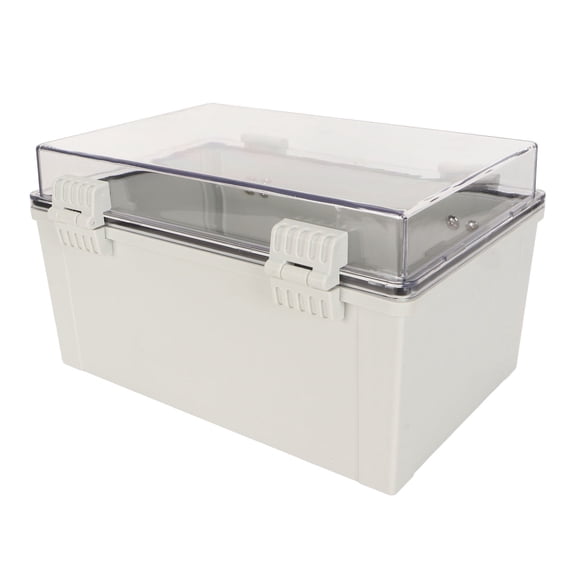 Rupoun Power Distribution Box IP66 Waterproof Transparent Cover Electrical Junction Box Snap Type 11.8x7.9x6.7 inches / 300x200x170mm Outdoor Plastic Housing