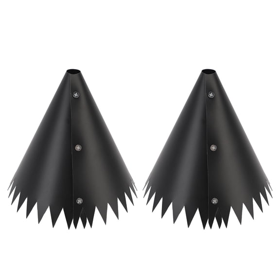 Rupoun Premium 14 Inch Squirrel Baffle for Bird Feeder Pole Outdoor Wrap Around PVC Squirrel Guard Stopper Rustproof Weatherproof Heavy Duty Bird Feeder Protection Accessory Black Single Pack