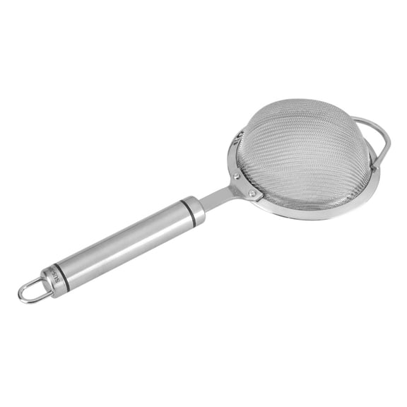 Rupoun Premium 304 Stainless Steel Food Strainer 30 Fine Mesh Colander Kitchen Gadget for Fried Foods Noodles Pasta Oil Drip Filter Silver 11.02 inches / 28 cm