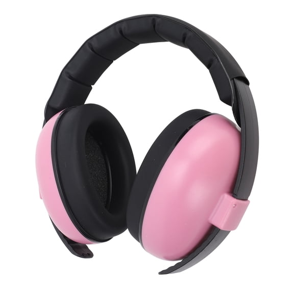 Rupoun Premium Baby Noise Reduction Earmuffs, Travel Portable Infant Soft Hearing Protection Headphones for Sleep, Noise Cancelling, Pink (8.66 in / 22 cm)