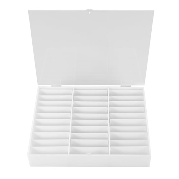 Rupoun Premium Clear Nail Art Box Rhinestones Storage Organizer Display Container for Manicure Tips, 11.02 inches / 28 cm