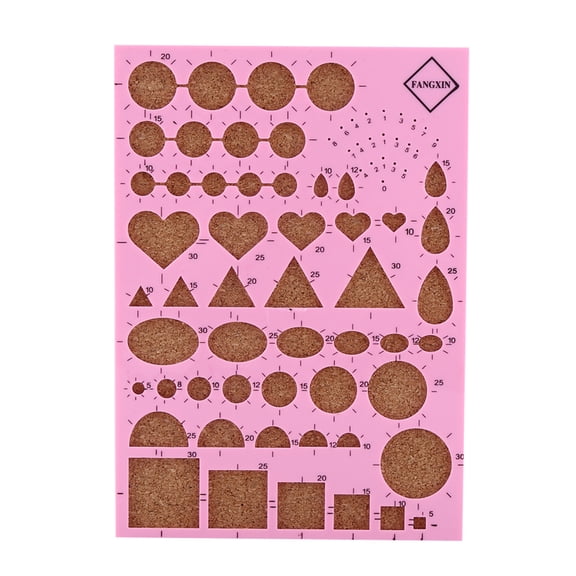 Rupoun Premium DIY Paper Craft Quilling Tools Kit Complete Set with Template Board Tweezers Bead Pins and Slotted Pen for Scrapbooking Art 8.3 inches / 21 cm - Pink