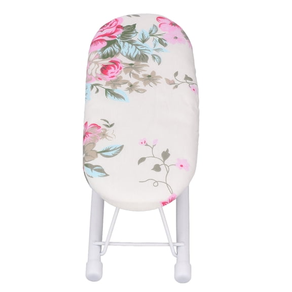 Rupoun Premium Floral Tabletop Ironing Board with Foldable Legs Mini Sleeve Cuffs Collars Ironing Table for Home Travel Use Space Saving Small Portable Ironing Board 26 inches / 66 cm Length