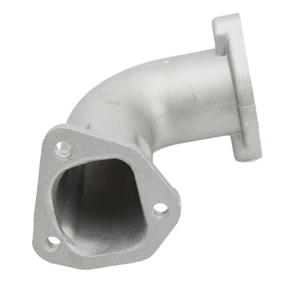 Rupoun Premium Generator Intake Elbow Aluminum Alloy Standard Size Intake Pipe Replacement Part for Air Cooled Diesel Generator 186F 188F Micro Cultivator (6.3 inches / 16 cm)
