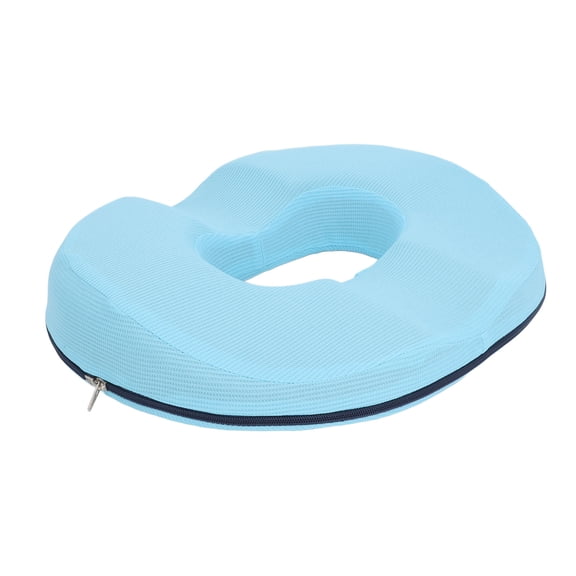 Rupoun Premium Memory Foam Donut Cushion Breathable Mesh Thickened Tailbone Pillow for Hemorrhoids, Sciatica, Prostate, Surgery Recovery, Office, Car, and Home Chair Use, Sky Blue