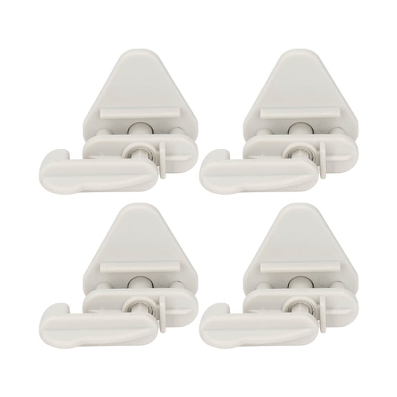 Rupoun Premium Pontoon Boat Gate Latch Kit Heavy Duty ABS Square Frame Boat Replacement Door Latches Universal Hardware Accessories for Left or Right Hinged Gates Fits 1 to 1.25 inches Frame