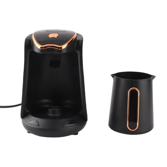 Rupoun Premium Turkish Coffee Maker 600W Automatic Electric Coffee Machine with Anti-Overflow & Anti-Dry Burning Protection, 4 Cups Capacity, 10.14 fl oz / 0.3L, Compact and Portable Design