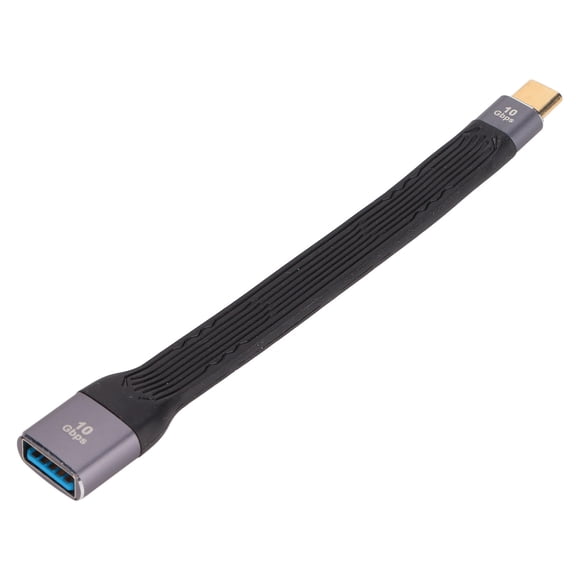 Rupoun Premium USB Female to Type C Male 10Gbps OTG Adapter Cable, PD 100W Fast Charging 3.1 Gen 2 Data Transmission Power Cord Line for Laptop, Cellphone and Type C Devices (5.1 inches / 13 cm)