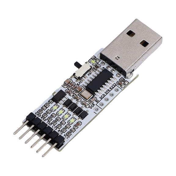 Rupoun Premium USB to TTL Serial Converter Module, 3.3V 5V USB TTL Serial Adapter Module with Jumper Wire for Computer, Multi-System Compatible Microcontroller Board (2.76 inches / 7 cm)