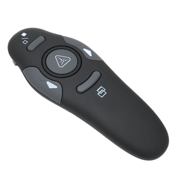 Rupoun Presentation Clicker Ergonomic Handhold 2.4Ghz Wireless Presenter Remote with Wireless Receiver for Speech Meeting Class Compatible with Mac Windows (5.9 inches / 15 cm)