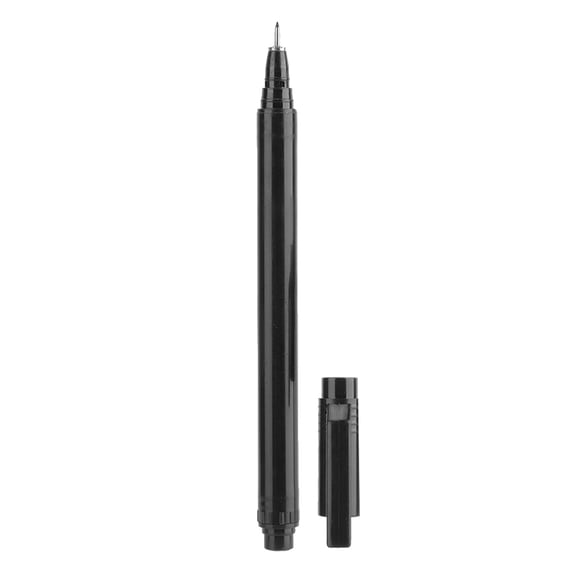 Rupoun Professional Nail Art Graffiti Pen Black - DIY Flower Pattern Painting Drawing Detailing Brush Tool for Gel Polish Acrylic Nails At Home Salon Use, 1 Count (5.9 inches / 15 cm)