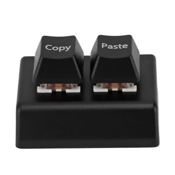 Rupoun Programmable Keypad 2 Keys Copy Paste Red Switch USB C Connection Mini Mechanical Keypad for Gaming Office Media