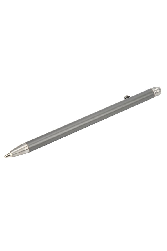 Pure Titanium Mini Pen Gray Bolt Action EDC Portable Keychain Ballpoint Writing Instrument 3.3 inches with 2 Replacement Refills for Travel Work and Daily Use