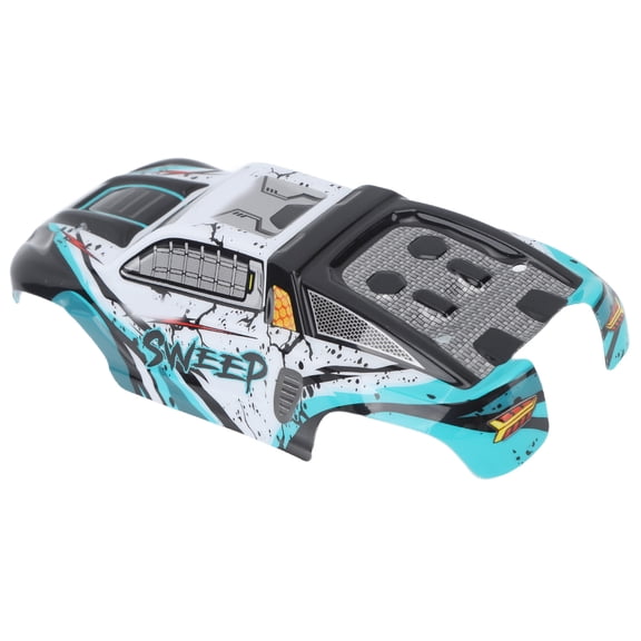 Rupoun RC Car Body Shell Replacement Spare Parts High Impact Resistance PVC Frame Accessory for SCY 16101PRO 1/16 Scale Electric Radio Control Cars (Cyan)