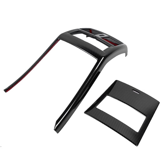 Rupoun Rear Air Conditioning Vent Trim Frame Cover Carbon Fiber Style Compatible with Mercedes Benz GLE Class GLS GL 2013-2019 ML320 ML350 ML400 ABS Decorative Automotive Interior Accessories 2 Pcs