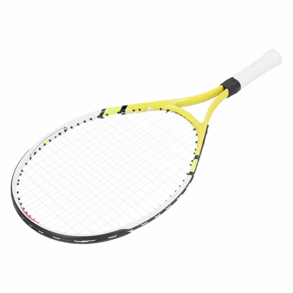 Rupoun Regail Teenage Tennis Racket Aluminium Alloy Frame Kids Tennis Racquet Set for Training - Yellow. Lightweight & Durable (23 inches / 58.4 cm) for Youth Beginners.