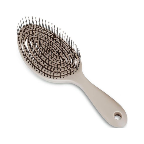 Rupoun Relaxing Elastic Massage Comb Portable Anti-Static Magic Hair Brush Head Massager Tool Gray