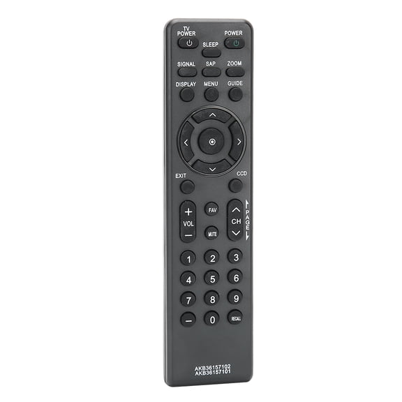 Rupoun Replacement TV Remote Control AKB36157102 for Zenith Insignia DTT900 DTT901 LSX300 LSX3004DM, Long Range Black Television Controller (17 cm / 6.69 inches)