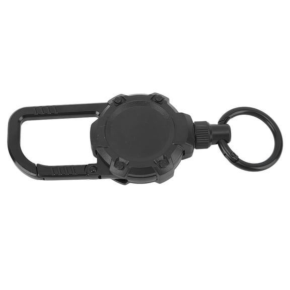 Rupoun Retractable Magnetic Keychain Heavy Duty Stainless Steel Wire Key Ring Holder Quick Release Carabiner Tactical Lost Prevention Gear Lanyard (14.00 x 10.00 x 3.00 inches / 35.6 x 25.4 x 7.6 cm)