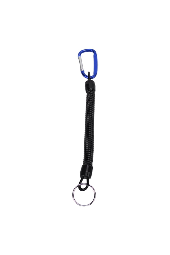 Retractable Spring Elastic Rope Security Gear Tool Anti Lost Keychain Fishing Lanyard Blue 5.91 inches / 15.00 cm Premium Outdoor Accessory[cite: 1]