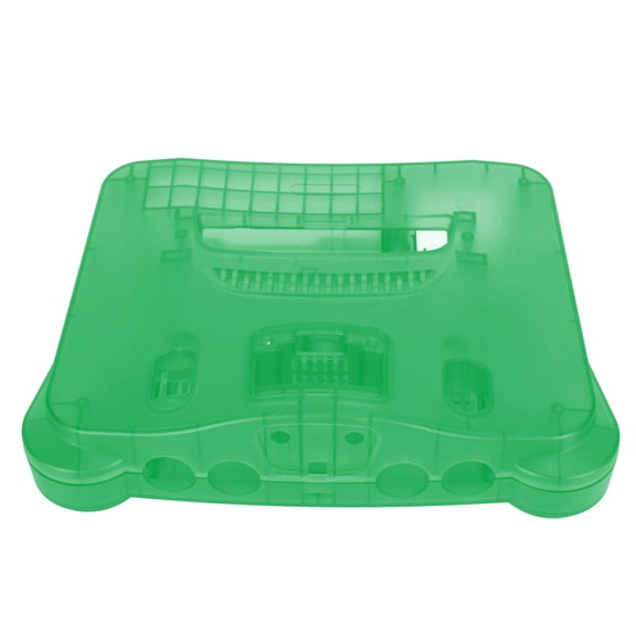 Rupoun Retro Video Game Console Translucent Case Professional Dustproof Thickened Game Console Protective Shell for N64 Console Translucent Cyan 11.81 inches / 30 cm