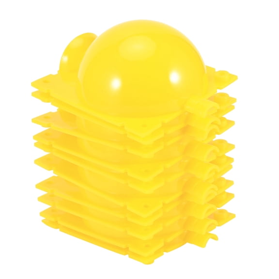 Rupoun Reusable Plant Grafting Cutting Rooting Device High Pressure Propagation Ball Kit for Various Garden Trees and Shrubs, 5 Sets 10 Pcs, Yellow, 3.1 Inches / 8.0 cm