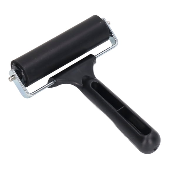 Rupoun Rhinestones Painting Roller 3.94 inches / 10 cm Length Moved Easily Strong Covering Power Brayer Roller with Nonslip Plastic Handle for Printmaking and Oil Painting