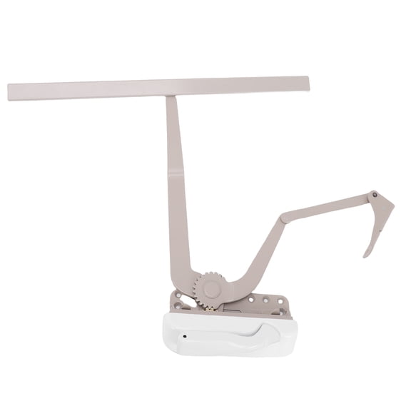 Rupoun Right Hand Dual Arm Casement Window Crank Retrofit Kit Zinc Alloy Replacement Hardware Suitable for Maxim 50.00, Grande, Decore Models White Cover Folding Handle 17.72 in / 45 cm