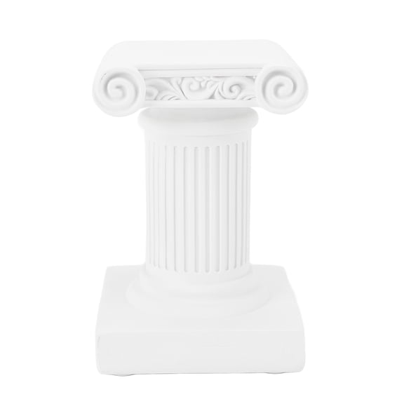 Rupoun Roman Pillar Decor Greek Column Statue Centerpiece Pedestal Stand Figurine Sculpture for Wedding Home Garden Outdoor Yard Decoration, Weatherproof Resin Column Statue 15 cm / 5.9 inches