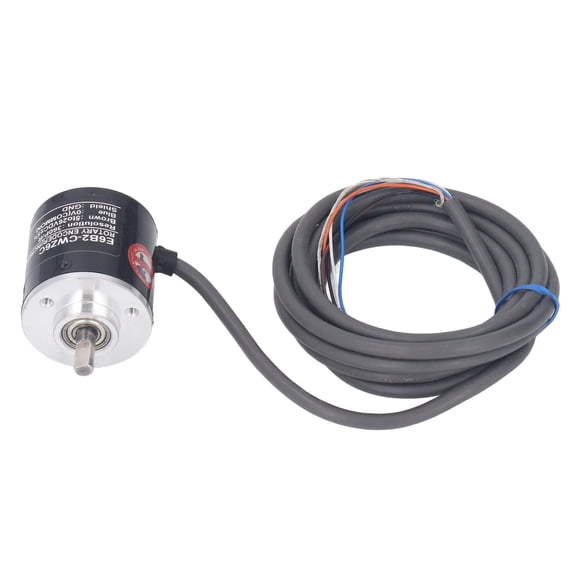 Rupoun Rotary Encoder Kit High Accuracy 2 Phase 360P/R 5-24VDC Open Collector Output Switch Encoders, 4.33 inches / 11 cm