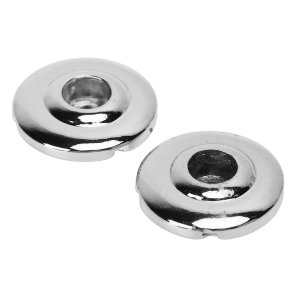Rupoun Round Electric Bass String Retainer Friction Reducing Robust Decorative Bass String Tree Silver 2 Pieces, 1.57 inches / 4 cm