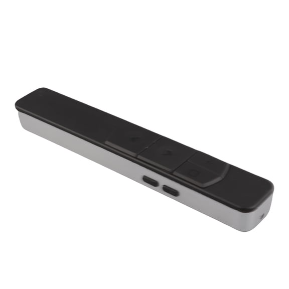 Rupoun S10 Laser Presentation Pointer 2.4GHz Wireless Remote Clicker for PowerPoint, All-Metal Body, Red Laser 200m Range, Hyperlink Support, Mac & PC Compatible, 5.3 inches / 135 mm, Black/Silver