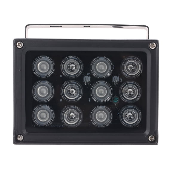 Rupoun S4233B Infrared Light 12pcs Array IR LEDS Auxiliary Night Vision Wide Angle Outdoor IP65 for CCTV Security Camera