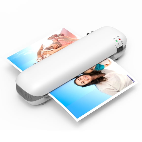 Rupoun SL288 A4 Thermal Laminator Machine 9 Inch Desktop Hot Cold Lamination System with Jam Prevention ABS Button and 2 Roller Setup for Home Office School Certificates Photos 110-120V