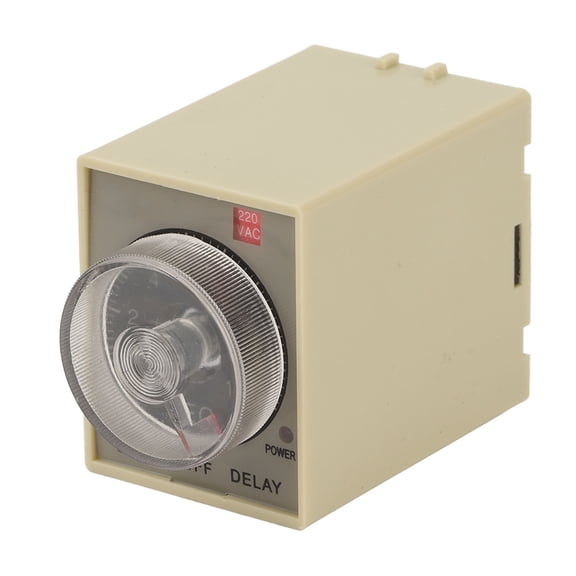 Rupoun ST3PF Power Off Time Delay Timer Relay AC 200-220V High Precision Electrical System Controller, Plug-In Installation, 10 Seconds Delay