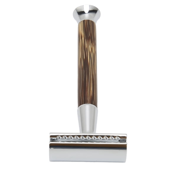 Rupoun Safety Shaver Professional Double Edge Razor Heavy Duty Bamboo Wood Handle for Everyday Use (14.00 cm / 5.51 inches)