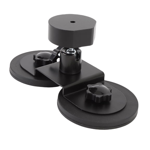 Rupoun Satellite Magnetic Bracket Fit for Mini Dish Antennae, Angle Adjustable Weatherproof Car Mount Kit for Camping, RVs, Trucks, Black, 11.02 inches / 28 cm