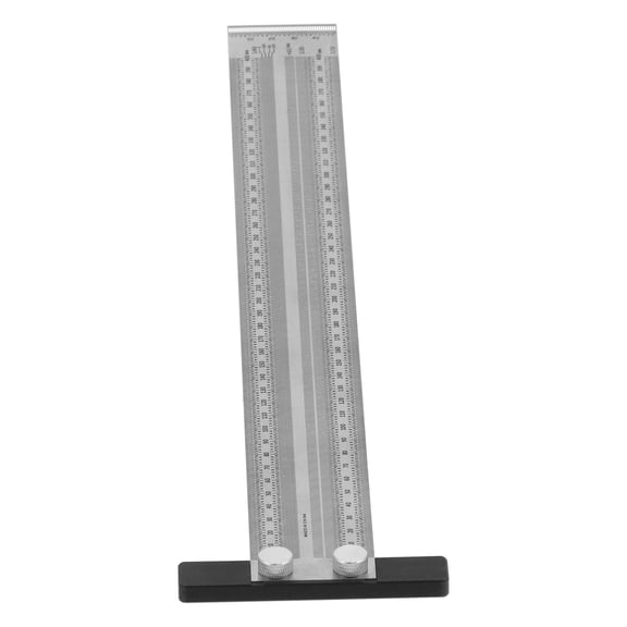 Rupoun Scribing Line Ruler High Accuracy Stainless Steel Woodworking Marking Measuring Tool, 15.7 inches / 400 mm