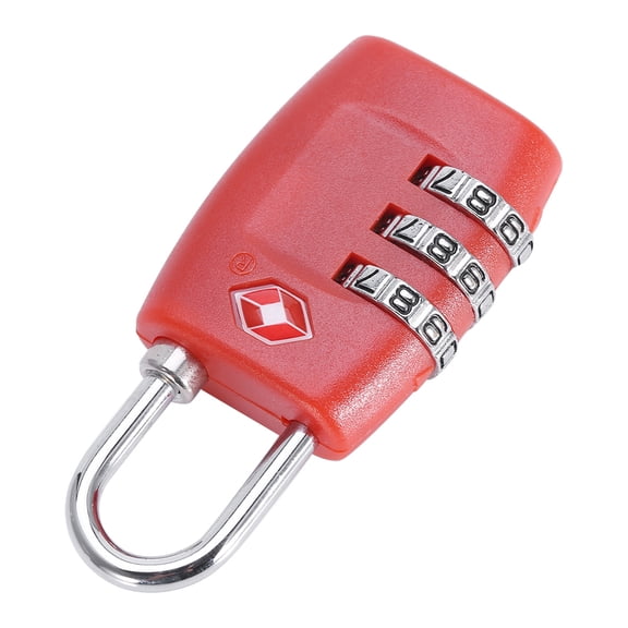 Rupoun Secure 3-Digit Combination Password Travel Luggage Suitcase Lock Padlock Without Keys for Backpacks and Lockers, Red, 1.2 x 2.5 inches / 3.1 x 6.3 cm[cite: 1]
