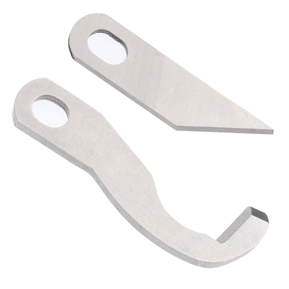 Rupoun Serger Sewing Machine 2 Pcs MultiFunction Household Overlock Upper and Lower Knife Set Stainless Steel Replacement Blades (Length: 5 inches / 12.7 cm)