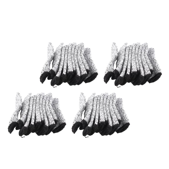 Rupoun Sewing Finger Protector 5 Levels Cut Proof Reusable Breathable Polyethylene Fiber Finger Gloves (40 Pieces)