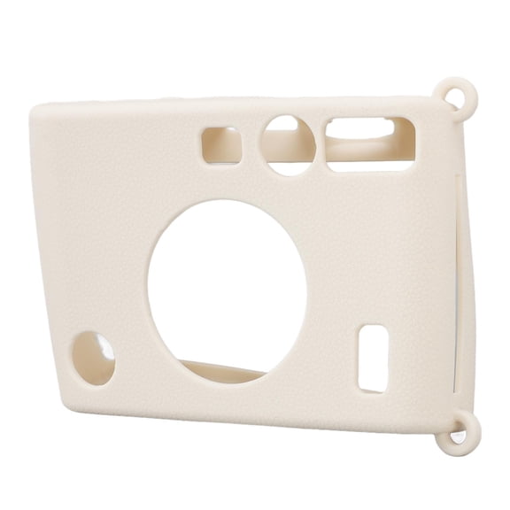 Rupoun Silicone Protective Case for EVO Instant Camera, Snug Fit Soft Cover with Precise Openings, Wear-Resistant Beige White (10 inches / 25.4 cm)