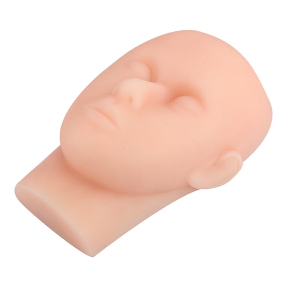 Rupoun Skin Suture Facial Model Head Mold - Soft Silicone Surgery Training Practice Accessory Kit for Medical Students & Beauty Professionals (9.06 inches / 23.01 cm Length)