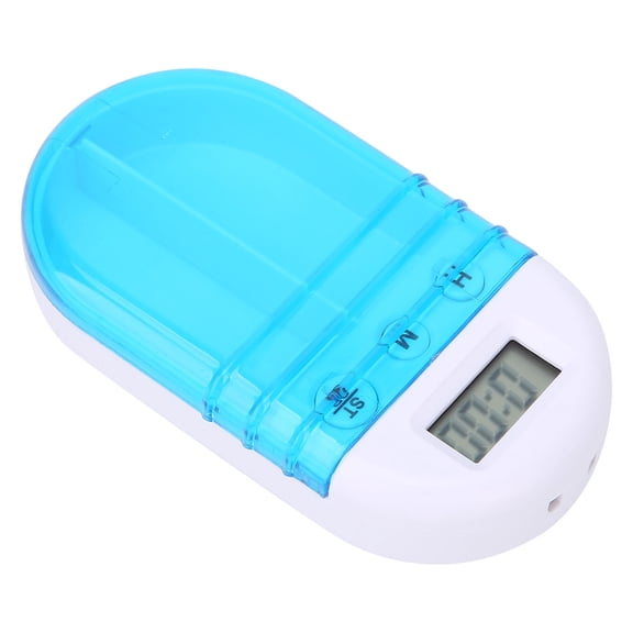 Rupoun Smart Electric Medicine Storage Box Digital Pill Organizer Case With Alarm Reminder For Travel, Portable Electronic Dispenser Timer, 10 inches / 25.4 cm