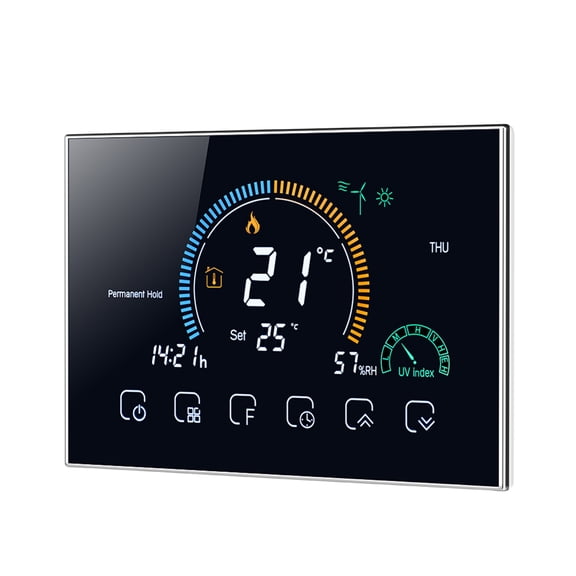 Rupoun Smart Thermostat Programmable 5+1+1 Six Periods Voice APP Control Backlight LCD Water Heating Thermoregulator (5 inches / 12.7 cm)[cite: 1]