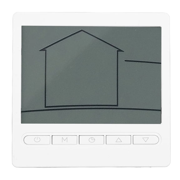 Rupoun Smart Thermostat with Memory Function 16A LCD Display Digital Room Thermostat for Electric Heating